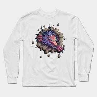 Red Dragon Head Long Sleeve T-Shirt